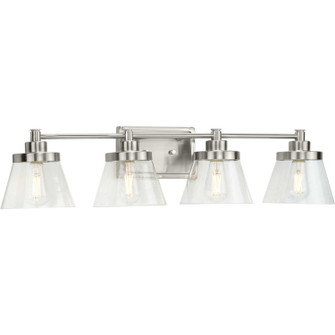 Hinton Four Light Bath Bracket in Brushed Nickel (54|P300351-009)