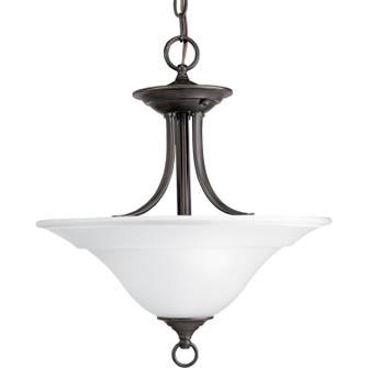 Trinity Two Light Semi-Flush Mount in Antique Bronze (54|P3473-20)