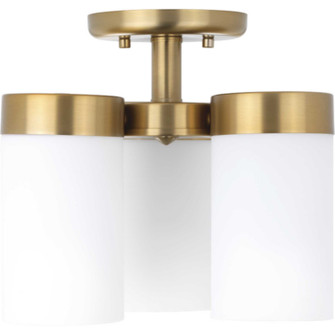 Elevate Three Light Flush Mount in Brushed Bronze (54|P350040-109)