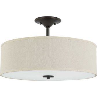 Inspire Three Light Semi Flush Mount in Antique Bronze (54|P350168-020)