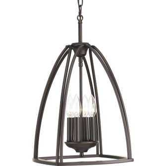 Tally Four Light Foyer Pendant in Antique Bronze (54|P3786-20)