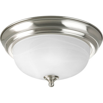 Dome Glass - Alabaster One Light Flush Mount in Brushed Nickel (54|P3924-09)