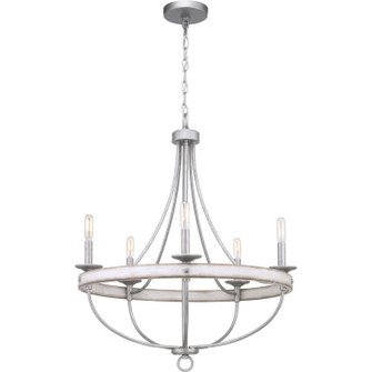 Gulliver Five Light Chandelier in Galvanized Finish (54|P400158-141)