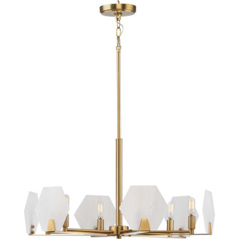 Rae Six Light Chandelier in Brushed Bronze (54|P400216-109)