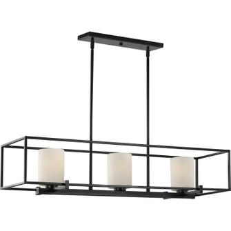 Chadwick Three Light Island Chandelier in Black (54|P400225-031)