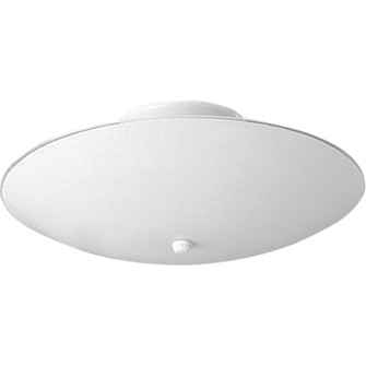 Round Glass Two Light Flush Mount in White (54|P4609-30)