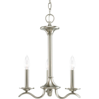 Inspire Three Light Chandelier in Brushed Nickel (54|P4632-09)