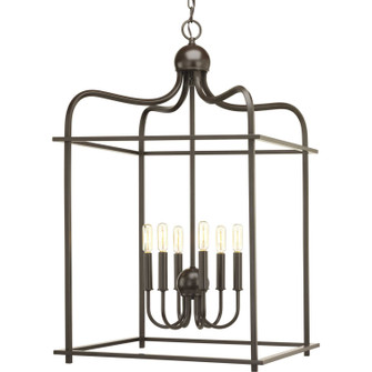 Assembly Hall Six Light Foyer Pendant in Antique Bronze (54|P500037-020)