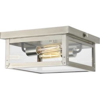 Union Square Two Light Flush Mount in Stainless Steel (54|P550007-135)