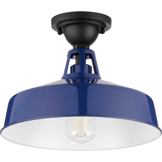 Cedar Springs One Light Semi Flush Mount in Navy (54|P550070-091)