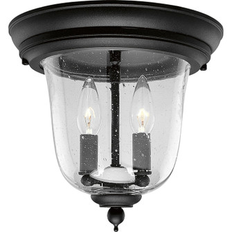 Ashmore Two Light Close to Ceiling in Textured Black (54|P5562-31)