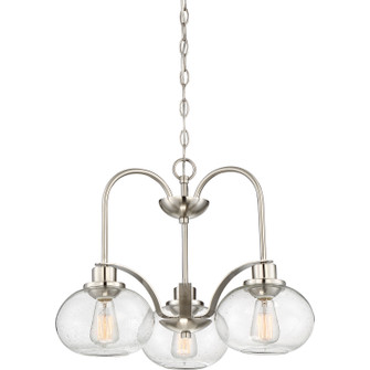 Trilogy Three Light Chandelier in Brushed Nickel (10|TRG5103BN) Trilogy Three Light Chandelier in Brushed Nickel (10|TRG5103BN)