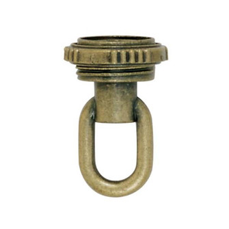 Screw Collar Loop With Ring in Antique Brass (230|90-2352)