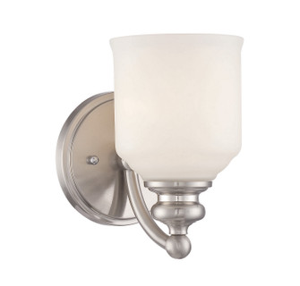 Melrose One Light Wall Sconce in Satin Nickel (51|9-6836-1-SN)
