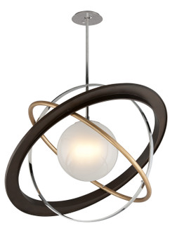 Apogee One Light Pendant in Bronze Gold Leaf And Stainless (67|F5514)
