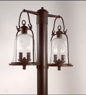 Owings Mill Four Light Post Lantern in Natural Bronze (67|P9464NB)