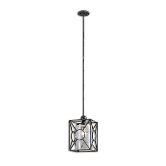 Arbela One Light Mini Pendant in Rust Black w/Aged Gray Undertones (52|21978)