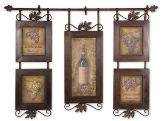 Hanging Wine Wall Art in Brown w/Black (52|50791)