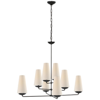 Fontaine Eight Light Chandelier in Aged Iron (268|ARN 5205AI-L)