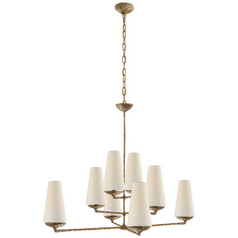 Fontaine Eight Light Chandelier in Gilded Plaster (268|ARN 5205GP-L)