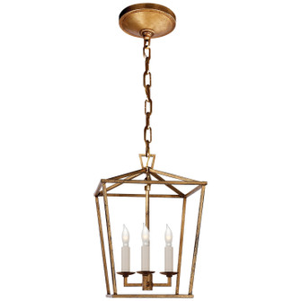 Darlana Three Light Lantern in Gilded Iron (268|CHC 2175GI)