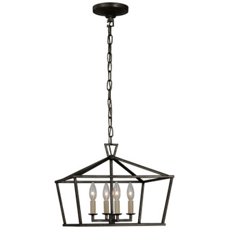 Darlana Four Light Semi-Flush Mount in Aged Iron (268|CHC 4190AI)