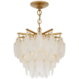 Cora LED Semi-Flush Mount in Antique-Burnished Brass (268|CHC 4911AB-ALB)