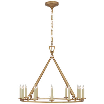 Darlana Ring 12 Light Chandelier in Antique-Burnished Brass (268|CHC 5172AB)