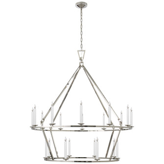 Darlana Ring 20 Light Chandelier in Polished Nickel (268|CHC 5199PN)