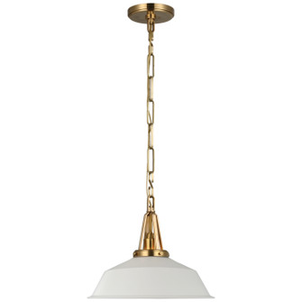 Layton LED Pendant in Antique-Burnished Brass (268|CHC 5461AB-WHT)