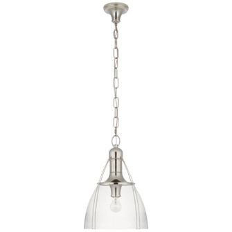 Prestwick One Light Pendant in Polished Nickel (268|CHC 5475PN-CG)