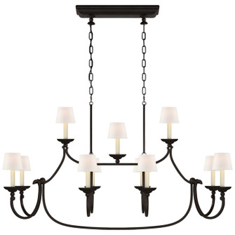 Flemish 11 Light Linear Pendant in Aged Iron (268|CHC 5495AI-L) Flemish 11 Light Linear Pendant in Aged Iron (268|CHC 5495AI-L)