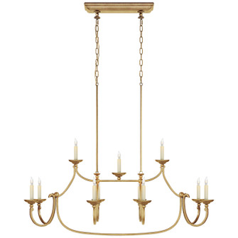Flemish 11 Light Linear Pendant in Gilded Iron (268|CHC 5495GI) Flemish 11 Light Linear Pendant in Gilded Iron (268|CHC 5495GI)