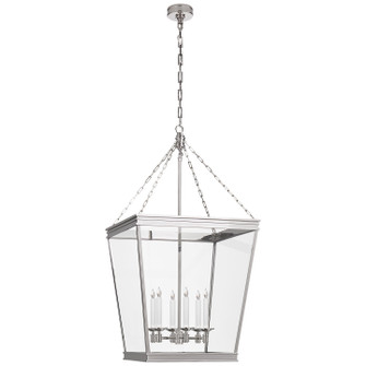 Launceton Six Light Lantern in Polished Nickel (268|CHC 5612PN-CG)