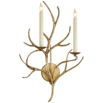 Branch Two Light Wall Sconce in Gilded Iron (268|CHD 2470GI)