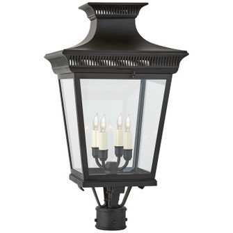 Elsinore Four Light Post Lantern in Black (268|CHO 7055BLK-CG)