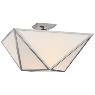 Lorino LED Semi-Flush Mount in Polished Nickel (268|JN 4241PN-WG)