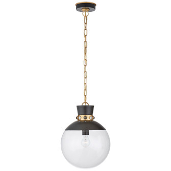 Lucia One Light Pendant in Matte Black with Gild (268|JN 5051MBK/G-CG)
