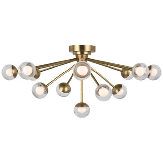 Alloway LED Flush Mount in Soft Brass (268|KS 4230SB-CG)