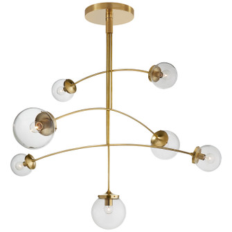 Prescott Seven Light Chandelier in Soft Brass (268|KS 5404SB-CG)