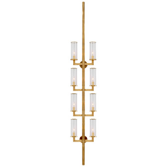 Liaison Eight Light Wall Sconce in Antique-Burnished Brass (268|KW 2204AB-CG)
