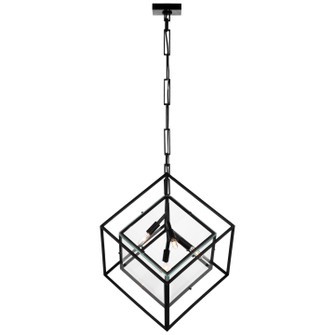 Cubed LED Pendant in Aged Iron (268|KW 5024AI-CG)