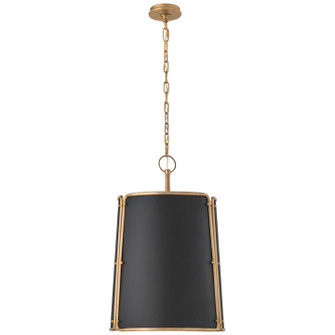 Hastings Three Light Pendant in Hand-Rubbed Antique Brass (268|S 5647HAB-BLK)
