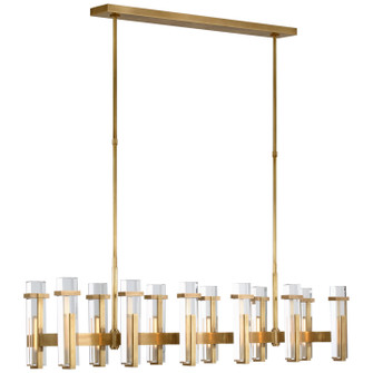 Malik LED Linear Chandelier in Hand-Rubbed Antique Brass (268|S 5915HAB-CG)
