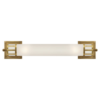 Openwork Two Light Wall Sconce in Hand-Rubbed Antique Brass (268|SS 2014HAB-FG)