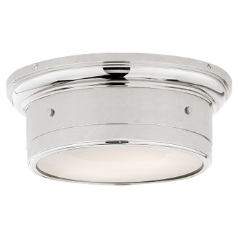 Siena2 Two Light Flush Mount in Polished Nickel (268|SS 4015PN-WG)