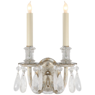 Elizabeth Two Light Wall Sconce in Burnished Silver Leaf (268|TOB 2236BSL)