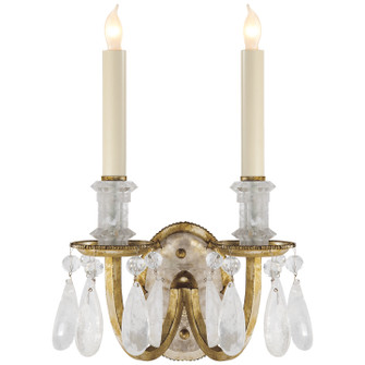 Elizabeth Two Light Wall Sconce in Gilded Iron (268|TOB 2236GI)