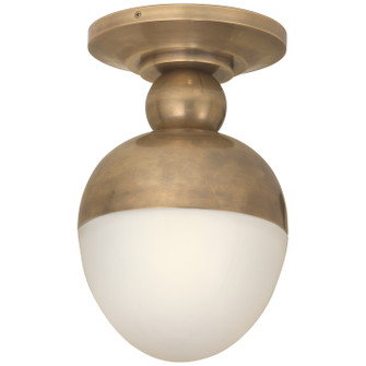 Clark One Light Flush Mount in Hand-Rubbed Antique Brass (268|TOB 4006HAB-WG)