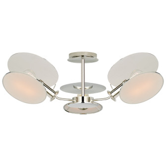 Osiris Three Light Semi-Flush Mount in Polished Nickel (268|TOB 4290PN-L)